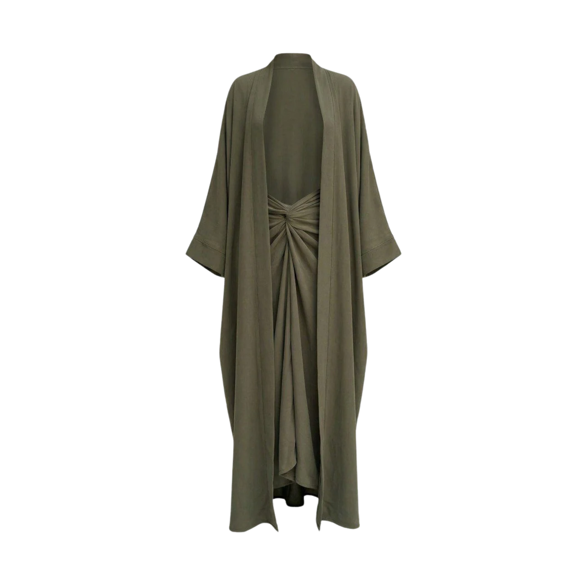 Kimono Kaki Élégance Naturelle